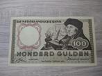Mooi biljet 100 gulden Erasmus, 1953, Postzegels en Munten, Bankbiljetten | Nederland, Ophalen of Verzenden, 100 gulden
