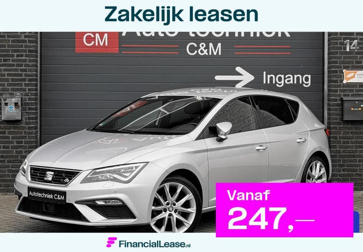 Seat Leon 1.4 TSI FR 125PK/NAV/DCC/LED/PDC/CARPLAY/1EIGENAAR, Auto's, Seat, Bedrijf, Lease, Financial lease, Leon, ABS, Airbags