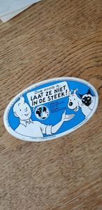 Strip sticker KUIFJE Herge huisdieren campagne wereldketen, Ophalen of Verzenden