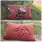 Nieuw velvet sier kussen Overseas crane 60x40cm, Ophalen of Verzenden, Nieuw, Rechthoekig