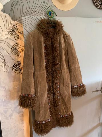 Vintage faux fur afghaanse lammy S bohemian winterjas beschikbaar voor biedingen