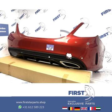 W205 C Klasse AMG ACHTERBUMPER COMPLEET ROOD ZWART GRIJS WIT beschikbaar voor biedingen