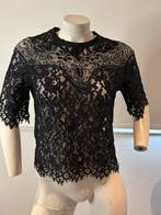 Sandro zwart wit kanten top maat 1. S, ., Zwart, Sandro, Ophalen of Verzenden