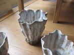 3 stuks Unieke Vintage Aardewerk Vaas – Des Pots | Zeldzaam, Gebruikt, Overige kleuren, Aardewerk of Porselein, Ophalen of Verzenden