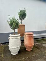 Terracotta bloempotten, Rond, Nieuw, Tuin, Terracotta