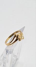 14k gouden ring, Ophalen of Verzenden, Zo goed als nieuw, 17 tot 18, Dame