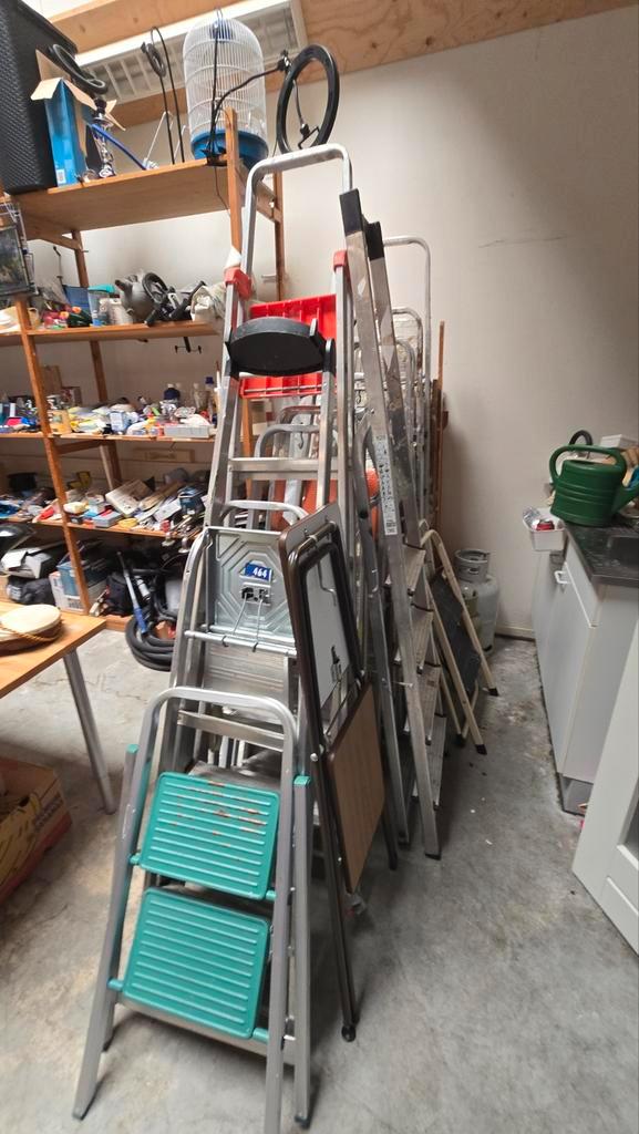 Diverse ladders te koop – vanaf €10, Doe-het-zelf en Verbouw, Ladders en Trappen, Zo goed als nieuw, 2 tot 4 meter, Ophalen