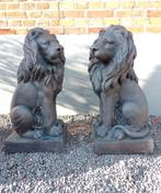 Set tuinbeelden leeuw, Ophalen of Verzenden, Nieuw, Kunststof, Dierenbeeld