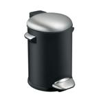 Vepa Bins Belle Deluxe Pedaalemmer 3L Zwart/Zilver, Vepa Bins, Overige materialen, Met pedaal, Vepa Bins