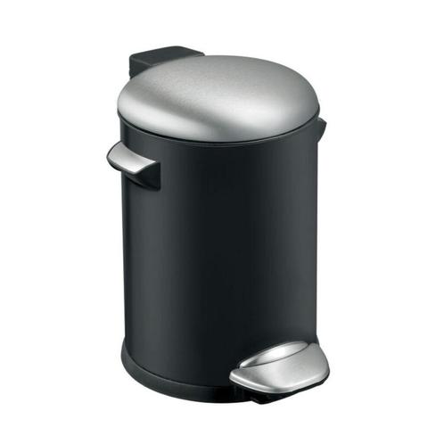 Vepa Bins Belle Deluxe Pedaalemmer 3L Zwart/Zilver, Huis en Inrichting, Woonaccessoires | Prullenbakken, Nieuw, Overige materialen