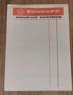 Zundapp notitieblok 15 x 21 x 0,5 Cm Duits in nette staat., Verzenden, Zo goed als nieuw