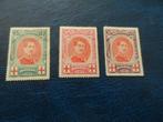 Koning Albert 1 postzegels 1915, Postzegels en Munten, Postzegels | Europa | België, Spoor van plakker, Verzenden, Postfris, Rode kruis
