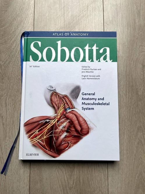 Sobotta, General Anatomy & Musculoskeletal System 16th ED, Boeken, Studieboeken en Cursussen, Zo goed als nieuw, HBO, Beta, Ophalen of Verzenden