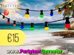 Feestje! Prikverlichting, Muziek + Partytent etc., Ophalen, Nieuw