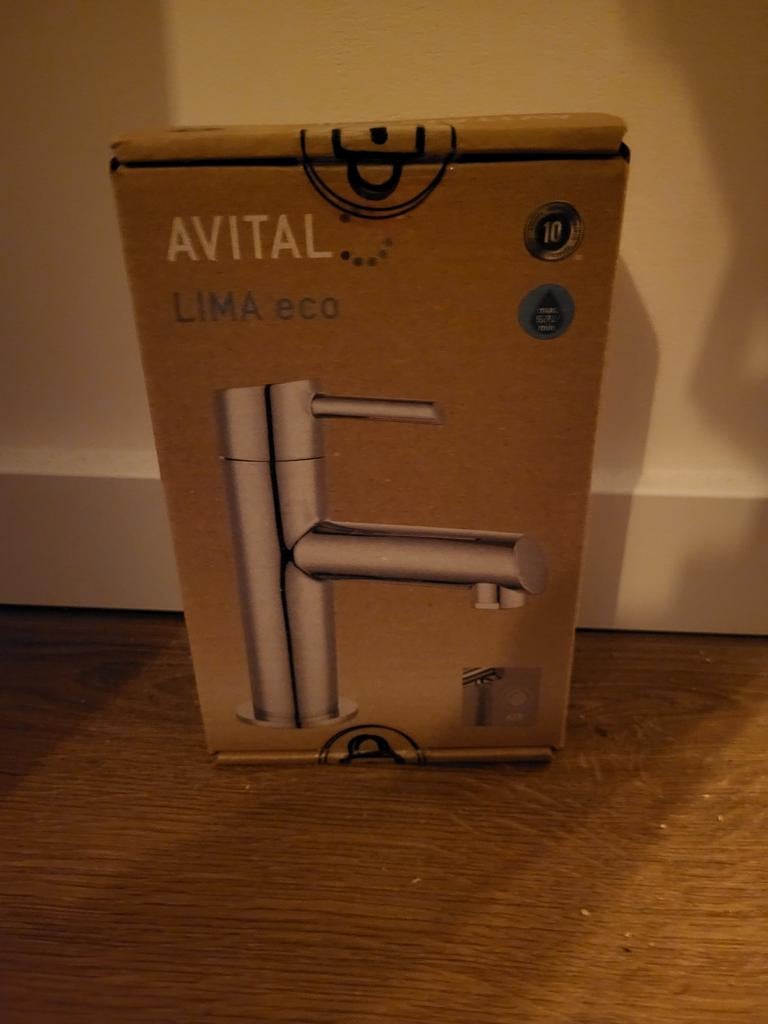 Avital Lima Eco koud water kraan zilver - NIEUW!, Doe-het-zelf en Verbouw, Sanitair, Ophalen of Verzenden, Nieuw, Kraan
