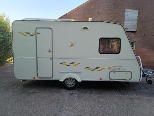 Sterckeman Starlett 420 P, Caravans en Kamperen, Caravans, Particulier, tot en met 4, 750 - 1000 kg, Treinzit, Sterckeman, Vast bed