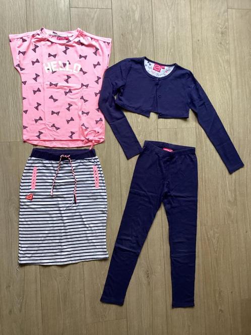 Jubel set meisje, rok, bolero, shirt en legging 140, Kinderen en Baby's, Kinderkleding | Maat 140, Zo goed als nieuw, Meisje, Setje