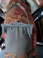 Prachtig oud zilverkleurig Art-Nouveau Maliënkolder tasje, Ophalen of Verzenden