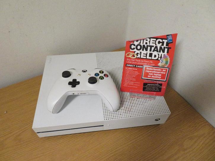 Xbox One S 500GB | Pawn Eindhoven, Spelcomputers en Games, Spelcomputers | Xbox One, Gebruikt, Xbox One S, 500 GB, Met 1 controller