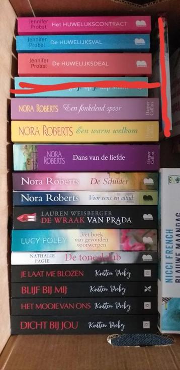 Verschillende boeken (thrillers, romans, katten) beschikbaar voor biedingen