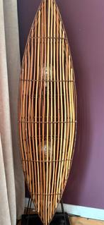 Rotan Bohemian staande vloerlamp  160cm hoog, Ophalen, Zo goed als nieuw, 150 tot 200 cm