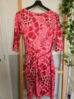 Soepelvallende jurk met rose/paarse accenten, maat M, Ophalen of Verzenden, Zo goed als nieuw, Paars