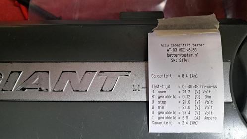 Giant Twist accu met 6 maanden garantie, Fietsen en Brommers, Fietsaccessoires | Fietsaccu's, Gebruikt, Ophalen of Verzenden