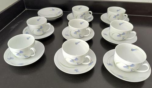 Arzberg midnight kopjes en schotels, Huis en Inrichting, Keuken | Servies, Zo goed als nieuw, Kop(pen) en/of Schotel(s), Overige stijlen