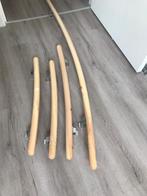 Trapleuning nieuw S vorm en korte kromme stukken blank hout, Ophalen, Zo goed als nieuw, 2 tot 4 meter