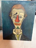 Schilderij clown, Antiek en Kunst, Ophalen of Verzenden