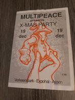 Hardcore flyer  --  Flyer Multipeace X-Mas Party, Ophalen of Verzenden, Gebruikt