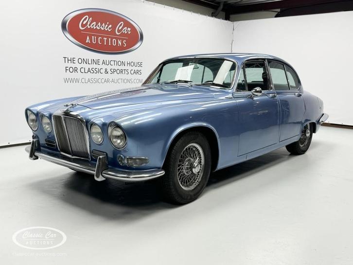 Jaguar 420   - ONLINE AUCTION, Auto's, Oldtimers, Bedrijf, Jaguar, Benzine, Automaat, Blauw