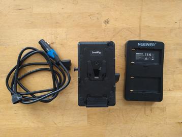 SmallRig V-mount plate + Sony NP-F adapter 