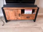 Tv meubel mangohout, Huis en Inrichting, 100 tot 150 cm, Ophalen of Verzenden, Zo goed als nieuw, Metaal