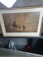 Strand gezicht houtskool van Hendrik dijktsra, Antiek en Kunst, Kunst | Schilderijen | Modern, Ophalen of Verzenden