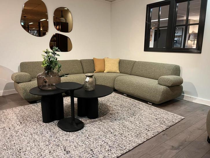 Leolux guadelupe ploegstof Monza Multi, Huis en Inrichting, Banken | Bankstellen, Zo goed als nieuw, Hoekbank, Vierpersoons of meer