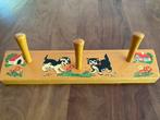 Vintage Houten Kapstok met Dierenmotief, Wandkapstok, Gebruikt, Ophalen of Verzenden, Minder dan 100 cm