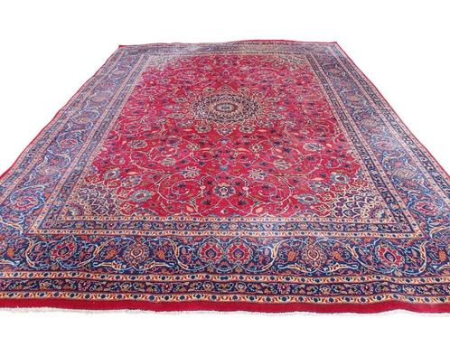 Prachtig handgeknoopt perzisch KASHAN tapijt 287 x 390 cm, Huis en Inrichting, Stoffering | Tapijten en Kleden, Gebruikt, 200 cm of meer
