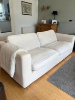 Bank met afneembare hoezen creme / wit, Huis en Inrichting, Banken | Bankstellen, Gebruikt, Driepersoons, 75 tot 100 cm, Ophalen of Verzenden