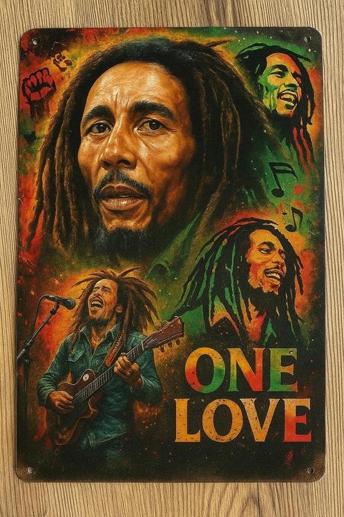 Wandbord Bob Marley, Verzamelen, Muziek, Artiesten en Beroemdheden, Nieuw, Poster, Artwork of Schilderij, Ophalen of Verzenden