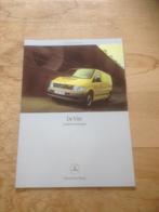 Folder/Brochure      Mercedes  Benz   Vito      2002      NL, Boeken, Auto's | Folders en Tijdschriften, Nieuw, Ophalen of Verzenden