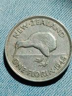 Nieuw Zeeland 1 Florin 1948 George VI, Verzenden, Losse munt