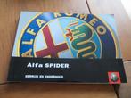 Instructieboek Alfa Romeo Spider 2-2003, 1e editie als nieuw, Auto diversen, Handleidingen en Instructieboekjes, Ophalen of Verzenden