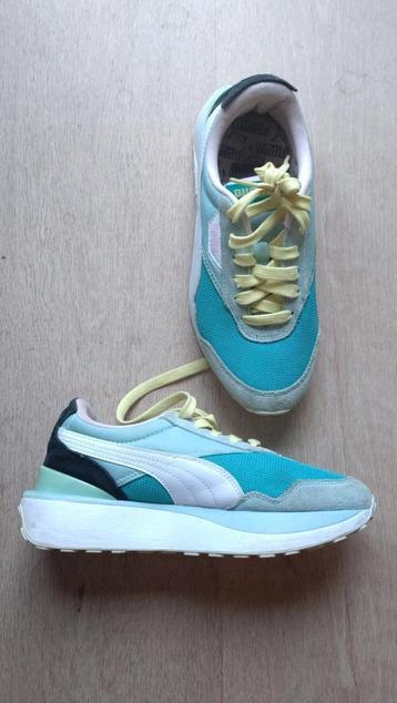 Puma sportschoenen, maat 36, wit zwart geel aquablauw beschikbaar voor biedingen