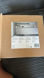 Zelfklevende plak tegels wit- steenstrips, Overige materialen, Wandtegels, Zo goed als nieuw, Minder dan 5 m²