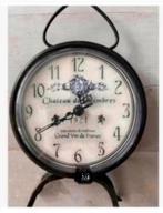 Korting Mooie Brocante klok, “Chateau de Chambre” 27 cm, Ophalen of Verzenden, Zo goed als nieuw, X, Staande klok