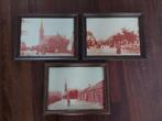 Drie oude foto's van Stiphout met St. Trudo kerk en de Dorps, Gebruikt, Ophalen of Verzenden, Foto, Gebouw