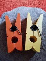 2 (enorme) Wasknijpers van Hout, €4 per stuk, €7 voor beide, Ophalen of Verzenden, Zo goed als nieuw