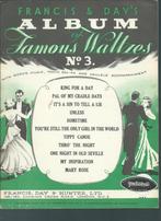 Francis & Day's Album Famous Waltzes no. 3, Muziek en Instrumenten, Bladmuziek, Ophalen, Gebruikt, Zang, Artiest of Componist