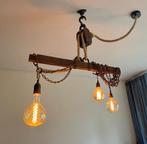 Industriële Vintage Plafondlamp met Kooldraadlampen, Huis en Inrichting, Ophalen